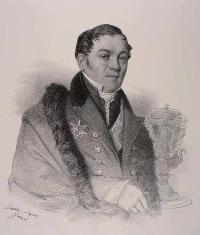 Johann Fischer von Waldheim, vintage artwork by Pierre François Eugène Giraud, A3 (16x12") Poster Print