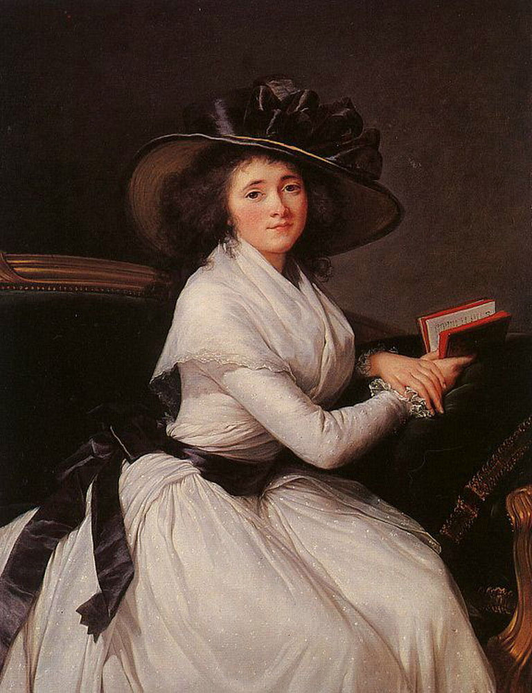Comtesse de la Châtre, vintage artwork by Élisabeth Vigee-Lebrun, 12x8" (A4) Poster