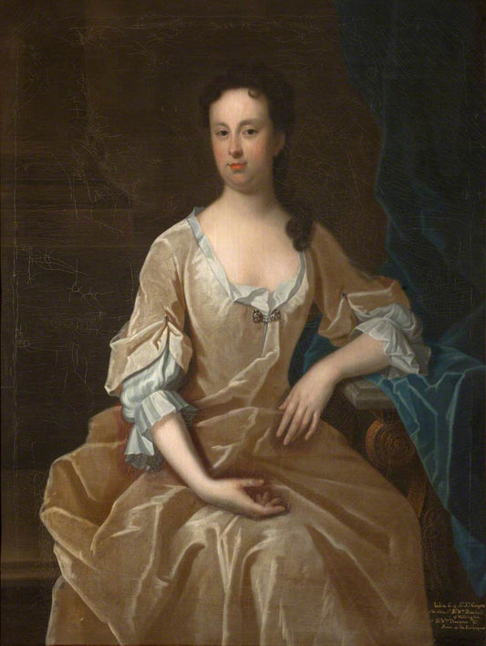 Julia Conyers (d.1722), Lady Blackett, vintage artwork by Attributed to Enoch Seeman the Younger, 12x8" (A4) Poster