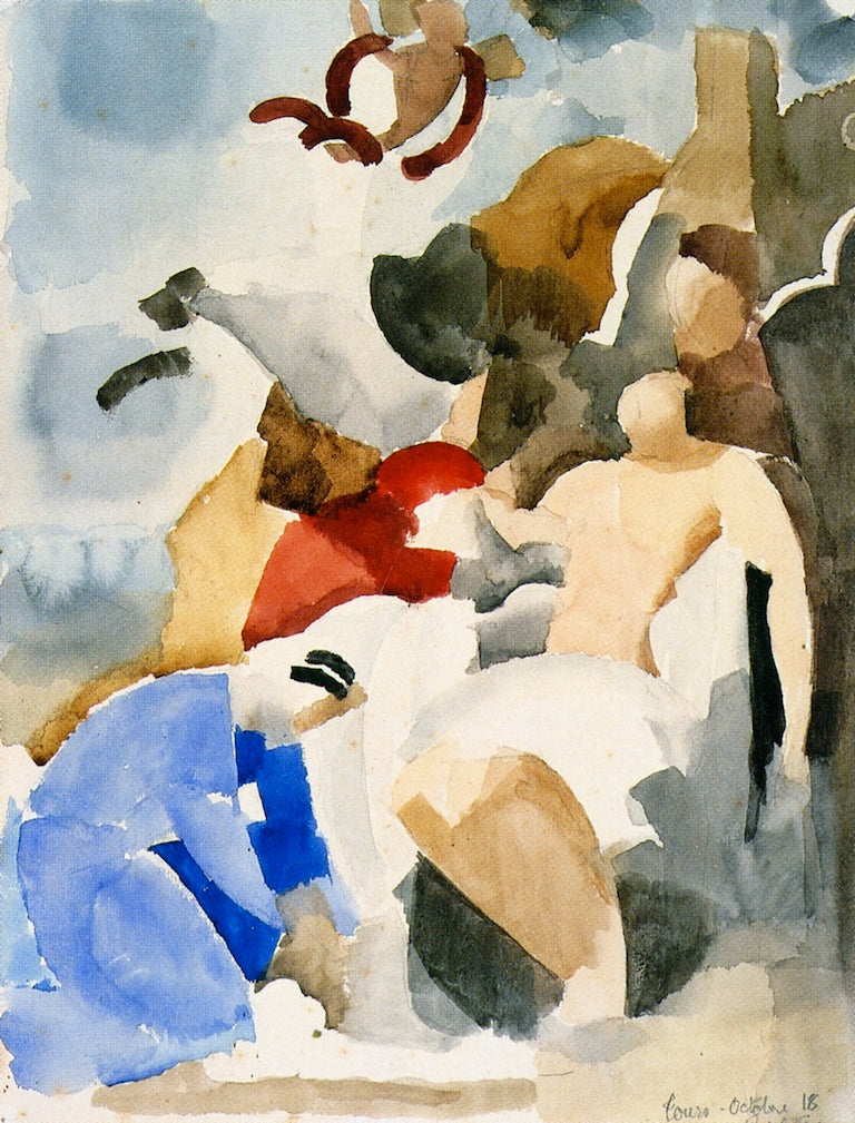 Saint Sebastian Healed by  the Holy Women (after Le Sueur), vintage artwork by Roger de la Fresnaye, 12x8" (A4) Poster
