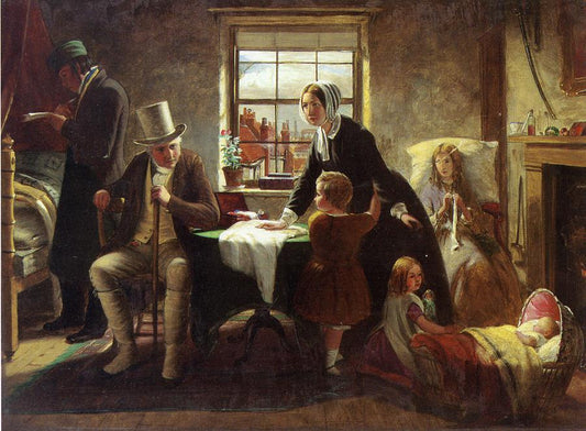 Relenting: The silence of pure innocence persuades, where speaking fails (The Winter's Tale), vintage artwork by Thomas Brooks, A3 (16x12") Poster Print