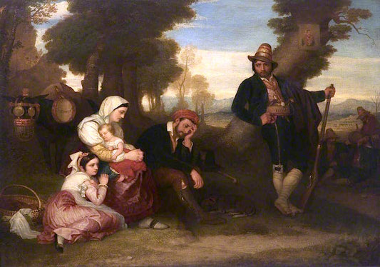 Held for Ransom, vintage artwork by Sir Charles Lock Eastlake, RA, A3 (16x12") Poster Print