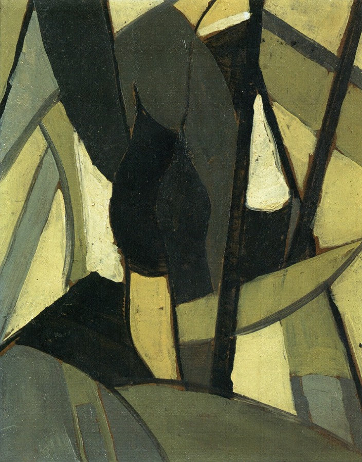 Abstraction in Black, White and Celadon by Arthur Dove,16x12(A3) Poster