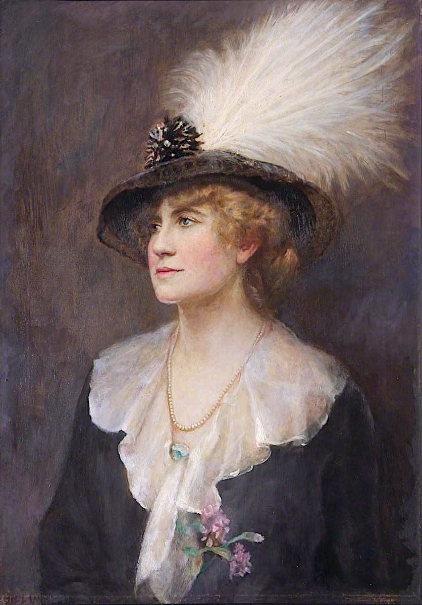 Lady Lever, nee Beatrice Hilda Falk, vintage artwork by Ethel Wright, 12x8" (A4) Poster
