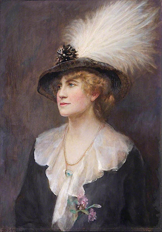 Lady Lever, nee Beatrice Hilda Falk, vintage artwork by Ethel Wright, 12x8" (A4) Poster