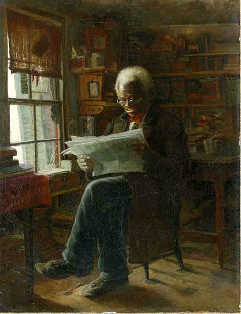 The Future, vintage artwork by Attributed to Thomas Satterwhite Noble, 12x8" (A4) Poster