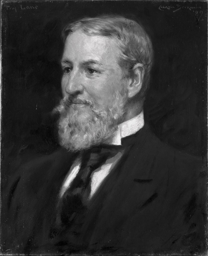 George Martin Lane (1823-1897), vintage artwork by James Carroll Beckwith, 12x8" (A4) Poster