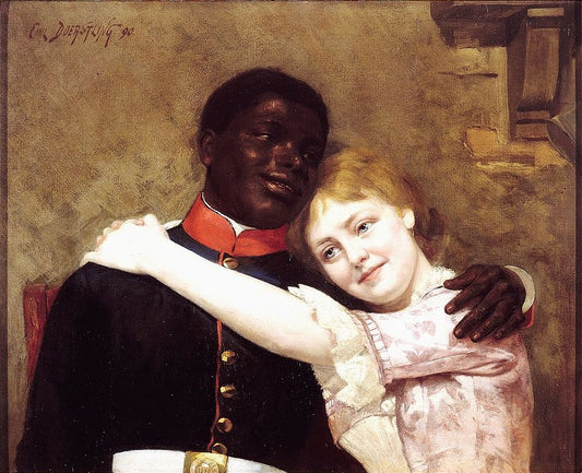 Prussian Love's bliss, vintage artwork by Emil Doerstling, 12x8" (A4) Poster
