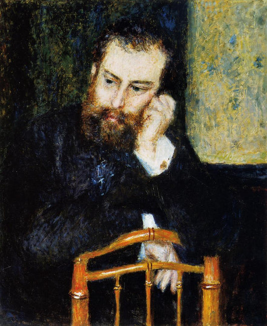Alfred Sisley, vintage artwork by Pierre Auguste Renoir, 12x8" (A4) Poster
