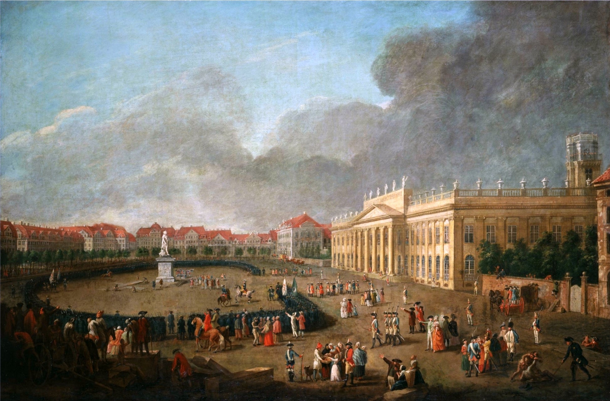 Inauguration of the Fridericianum, vintage artwork by Johann Heinrich Tischbein the Elder, 12x8" (A4) Poster