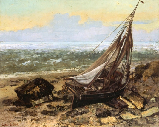 The Fishing Boat, vintage artwork by Gustave Courbet, A3 (16x12") Poster Print
