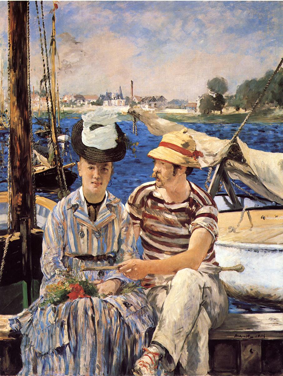 Argenteuil, vintage artwork by Édouard Manet, 12x8" (A4) Poster