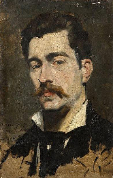 Portrait of Mr Griveau by Antonio de la Gandara,A3(16x12")Poster