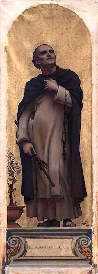Fra Beato Angelico, vintage artwork by Charles West Cope, A3 (16x12") Poster Print