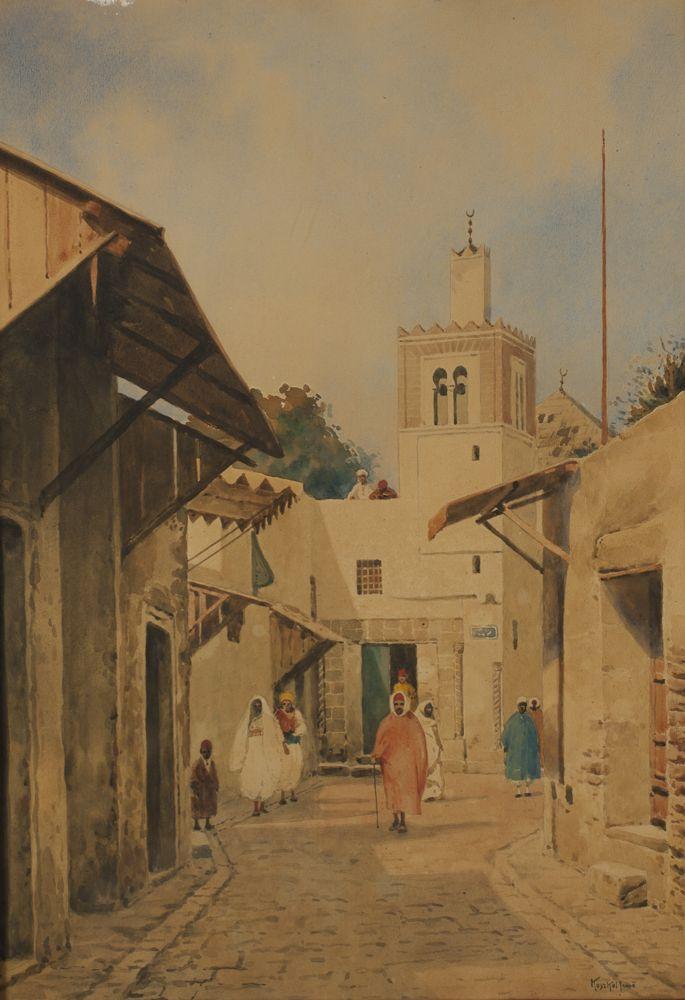 Street in Tunis by Jens‘ Koszkol,A3(16x12")Poster
