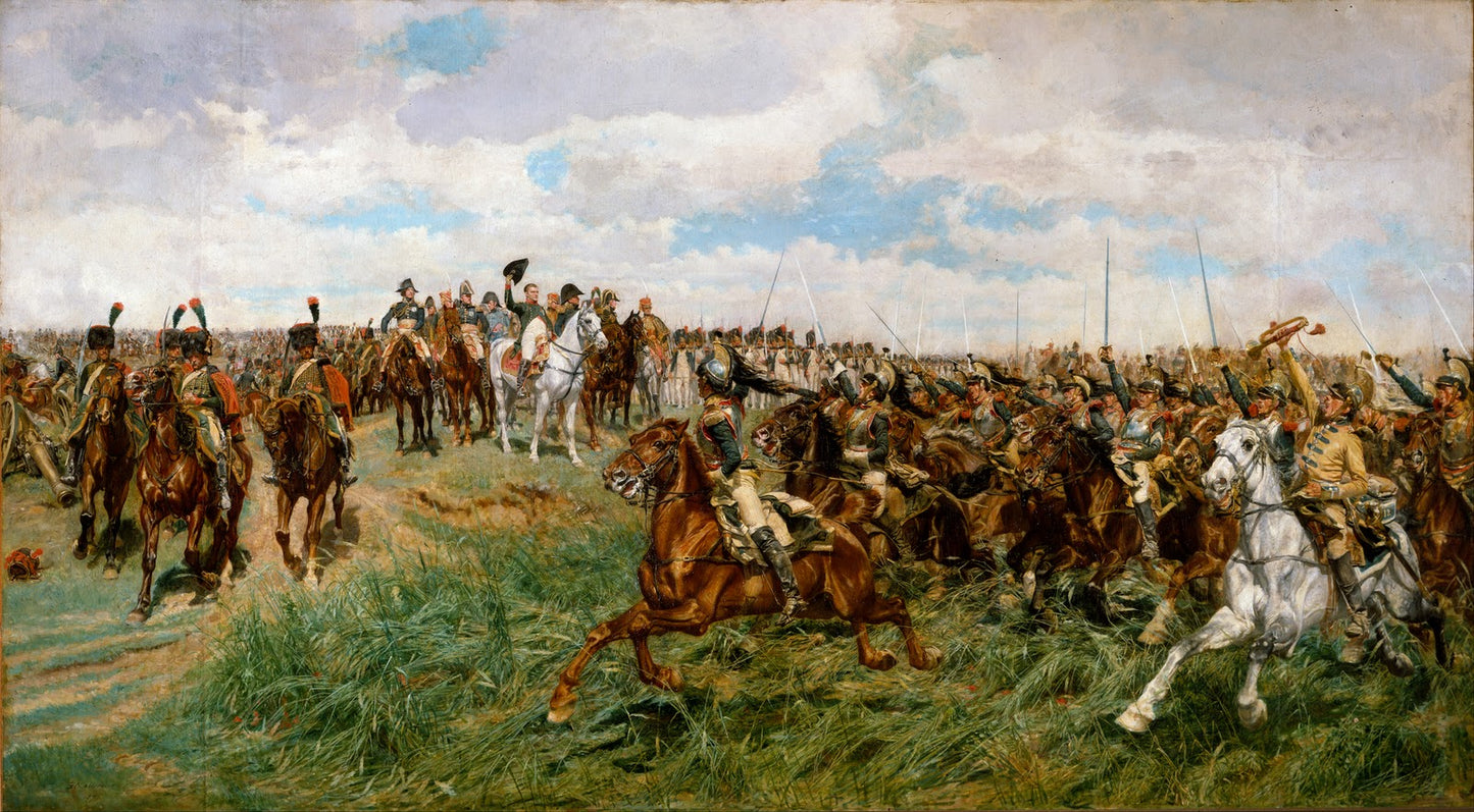 Friedland (1807), vintage artwork by Jean-Louis Ernest Meissonier, A3 (16x12") Poster Print