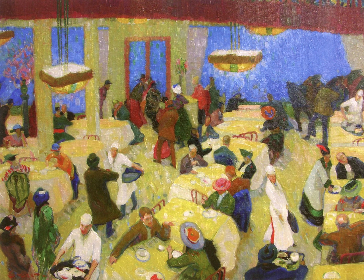 Intramovement, vintage artwork by Edouard Vysekal, 12x8" (A4) Poster