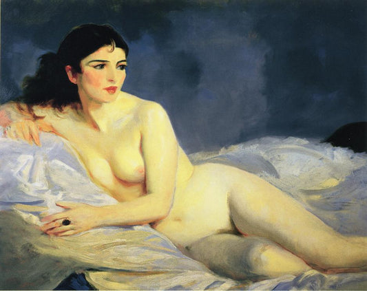 Betalo, Nude, vintage artwork by Robert Henri, 12x8" (A4) Poster
