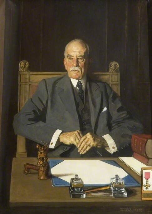George Thomas Thorpe Bartram, vintage artwork by Maurice William Greiffenhagen, 12x8" (A4) Poster