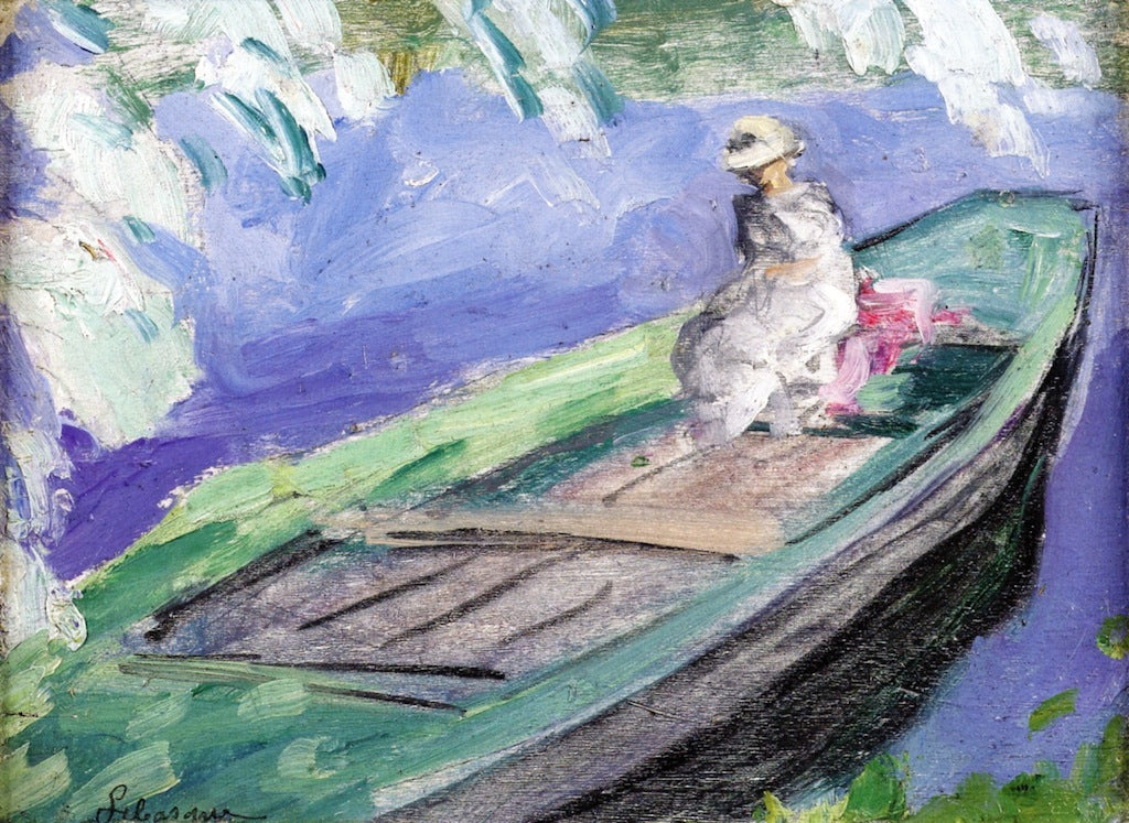 Boat Ride, vintage artwork by Henri Lebasque, 12x8" (A4) Poster