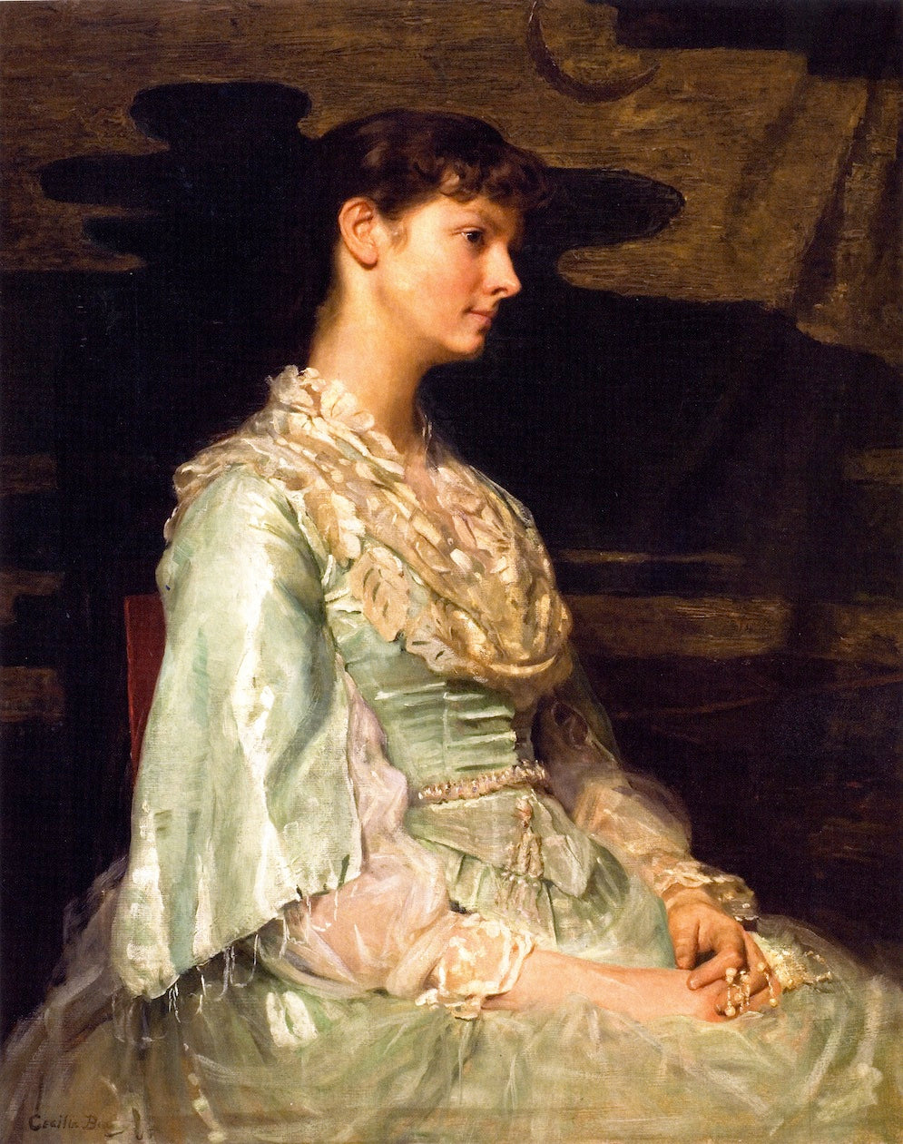 Ethel Page as Undine by Cecilia Beaux,A3(16x12")Poster