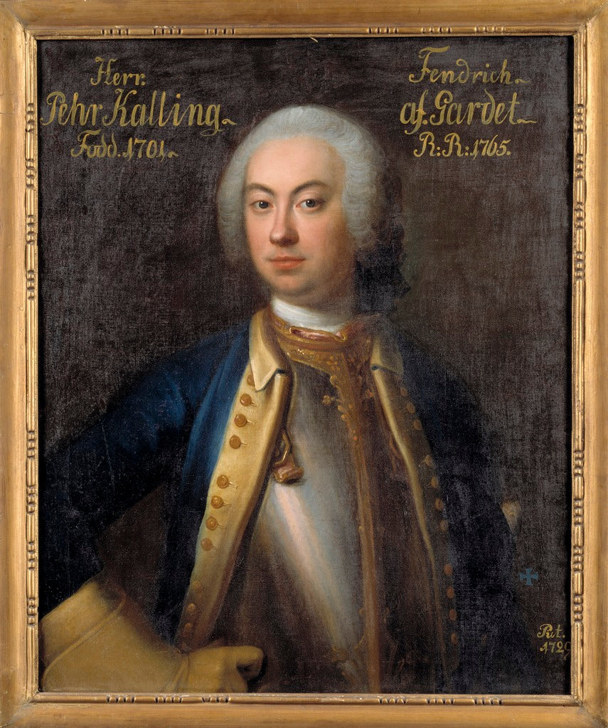 Per Kalling, vintage artwork by Lorens Pasch the Elder, 12x8" (A4) Poster