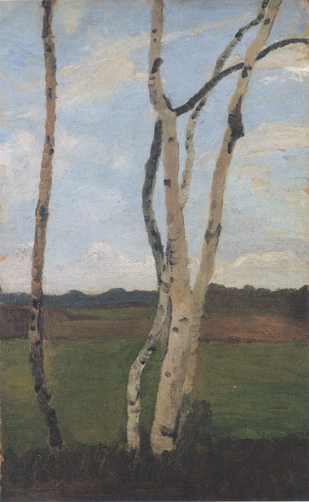 Landscape with Birches by Paula Modersohn-Becker,16x12(A3) Poster