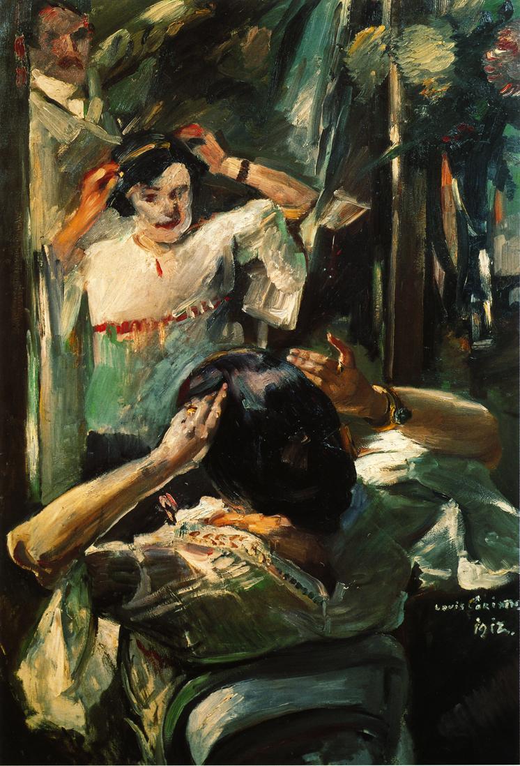 At the Mirror by Lovis Corinth,A3(16x12")Poster