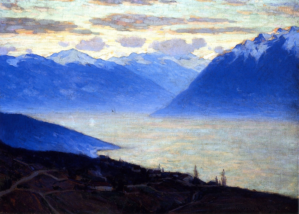 Daybreak, Lake Geneva by Clarence Gagnon,16x12(A3) Poster