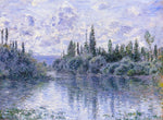 Arm of the Seine near Vetheuil, vintage artwork by Claude Monet, 12x8" (A4) Poster