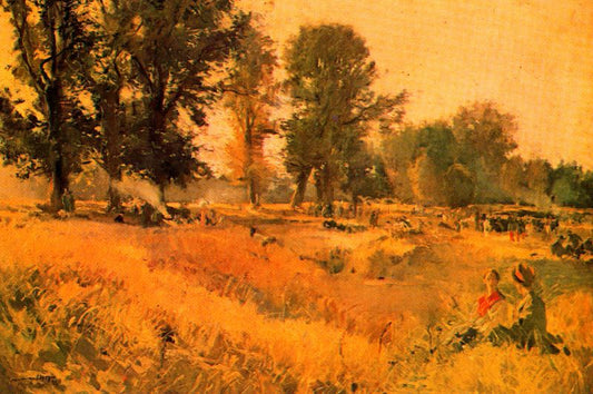 Alrededores de Madrid, vintage artwork by Joaquin Mir  Trinxet, 12x8" (A4) Poster