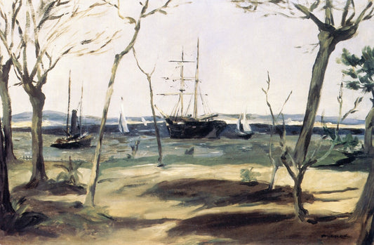 The Bay of Arcachon, vintage artwork by Édouard Manet, 12x8" (A4) Poster