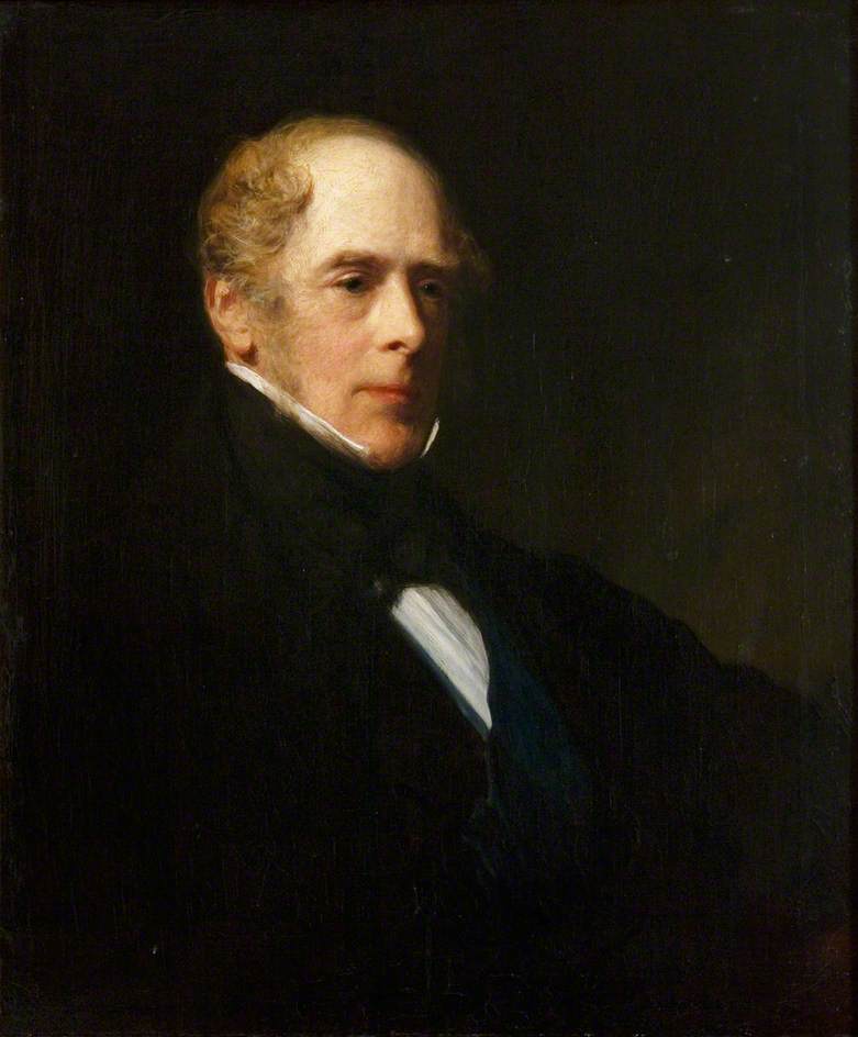 George William Frederick Villiers, 4th Earl of Clarendon, vintage artwork by James Sant, R.A., A3 (16x12") Poster Print