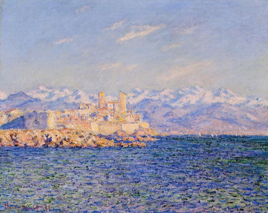 Antibes, Afternoon Effect, vintage artwork by Claude Monet, 12x8" (A4) Poster