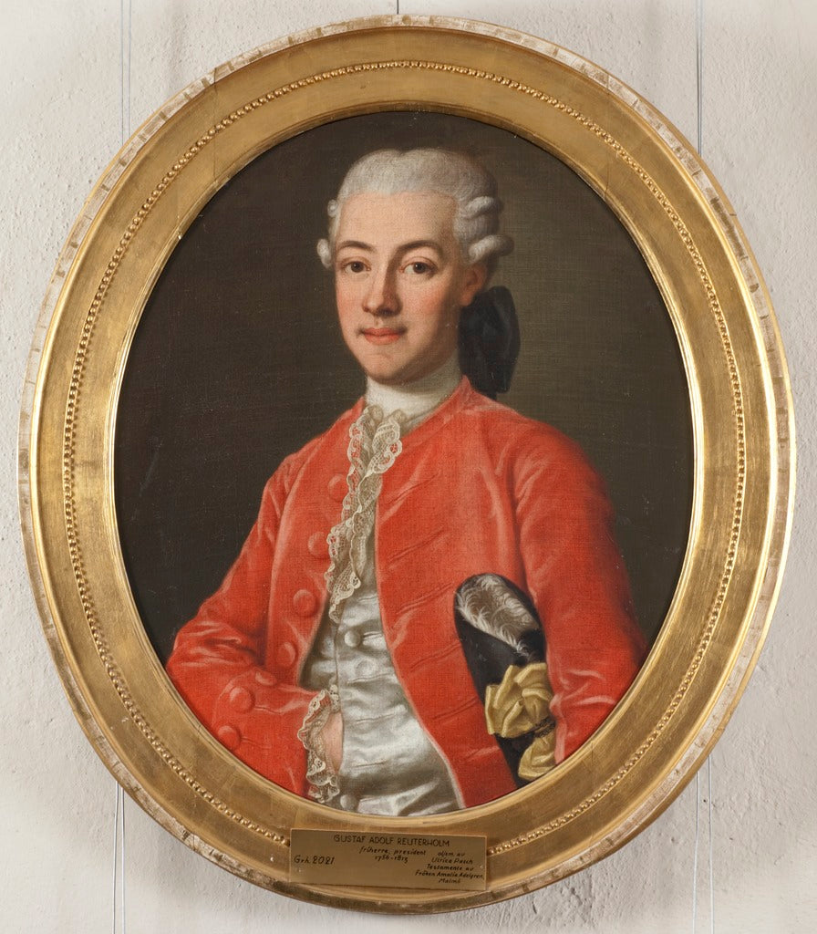 Gustav Adolf Reuterholm, vintage artwork by Ulrika Fredrica Pasch, 12x8" (A4) Poster