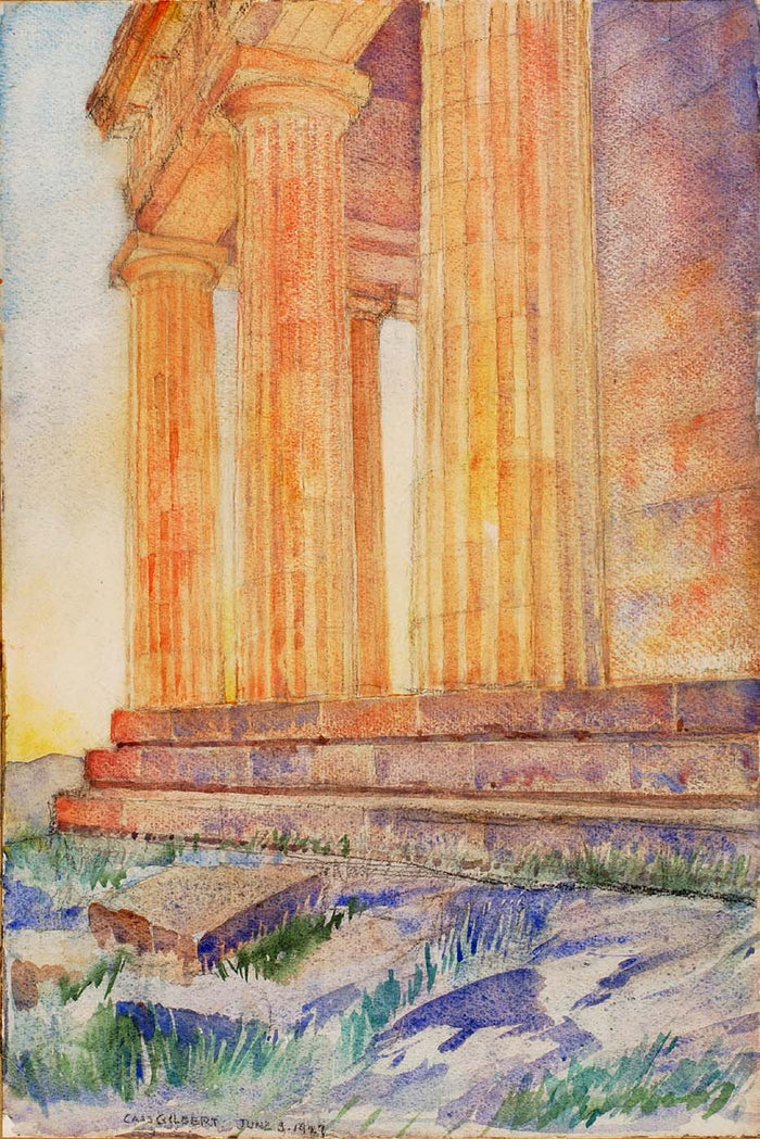 (Temple) by Cass Gilbert,A3(16x12