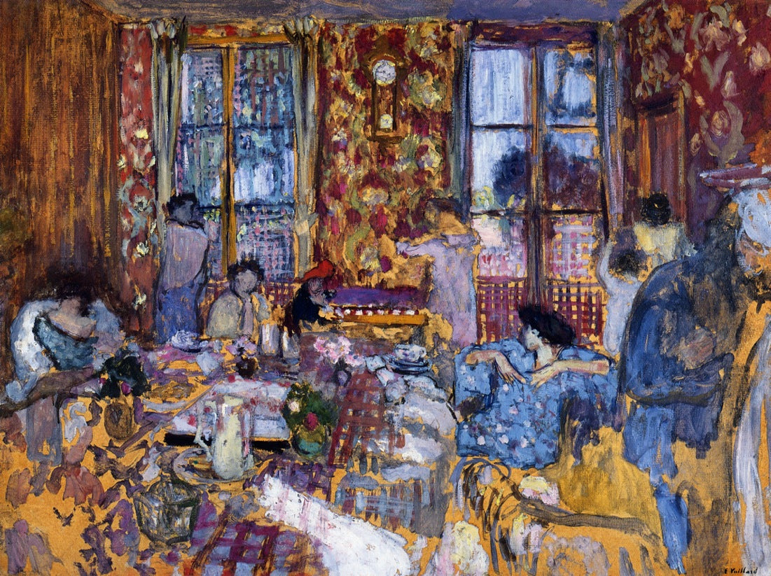 Breakfast at Villerville by edouard Vuillard,A3(16x12")Poster