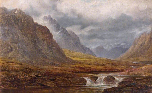 Near Lake Ogwen, vintage artwork by William Harold Cubley, A3 (16x12") Poster Print