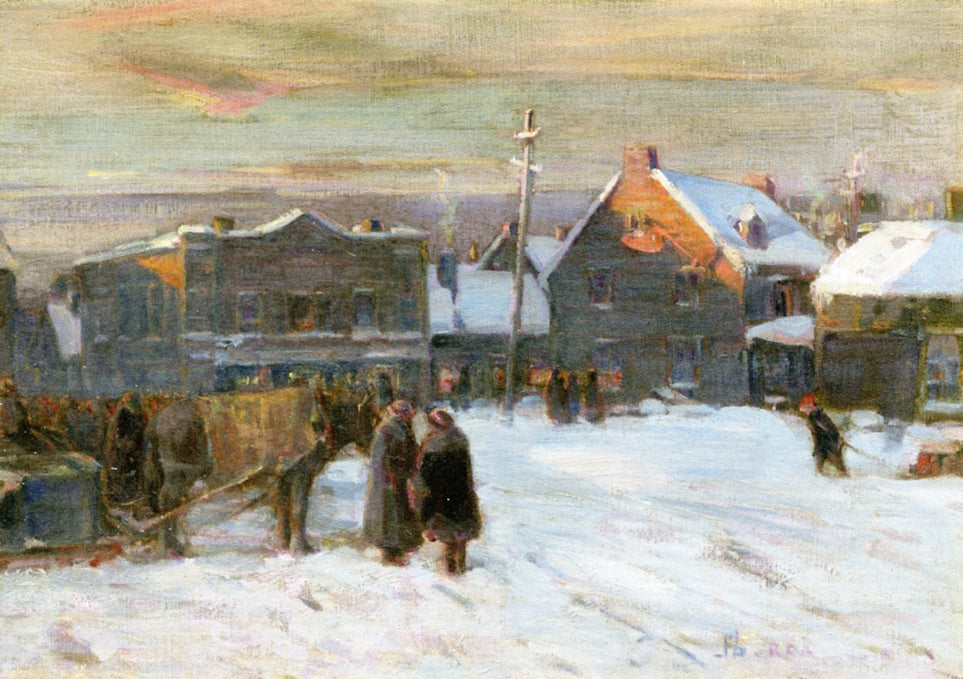 Winter, Byward Market by Peleg Franklin Brownell,A3(16x12")Poster