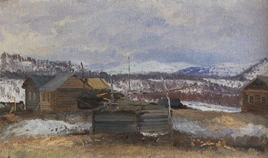 Nothern Village by Alexander Borisov,A3(16x12")Poster
