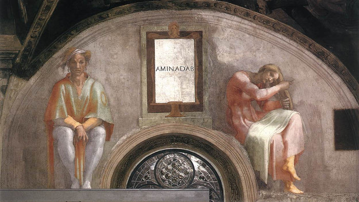 Amminadab, vintage artwork by Michelangelo, A3 (16x12