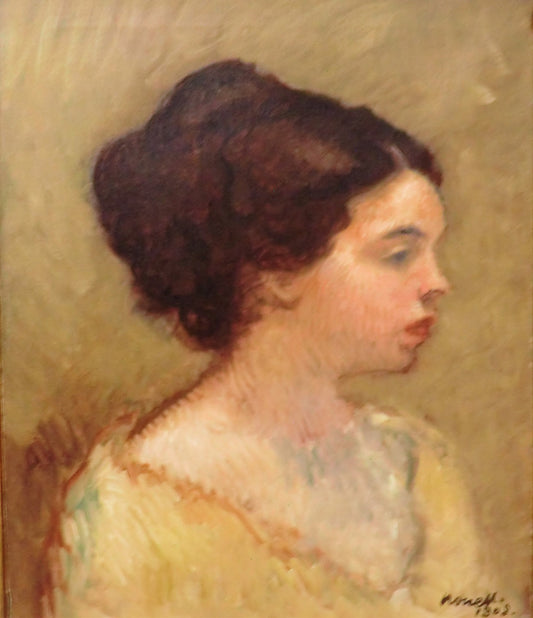 Lola, vintage artwork by Isidro Nonell Monturiol, 12x8" (A4) Poster