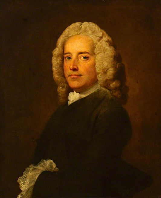 Edward Nourse the Younger (d.1760), vintage artwork by Attributed to Joseph Highmore, 12x8" (A4) Poster