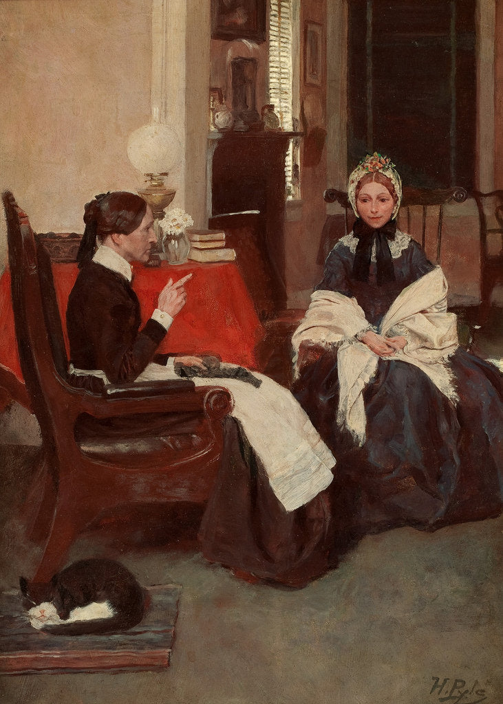  going to support 'em?' demanded Mrs. Barkley by Howard Pyle,A3(16x12")Poster
