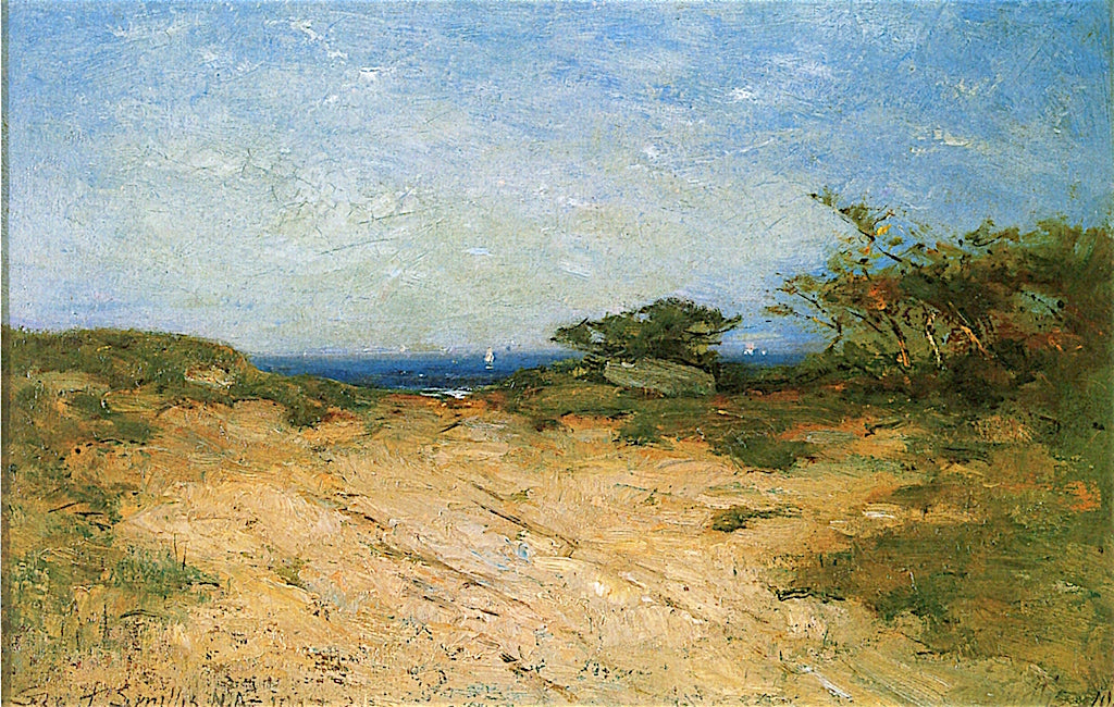Road to the Sea, Marblehead Neck, vintage artwork by George Henry Smillie, 12x8" (A4) Poster