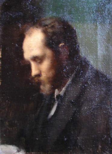 Emile Durand-Greville, vintage artwork by Jean-Jacques Henner, 12x8" (A4) Poster