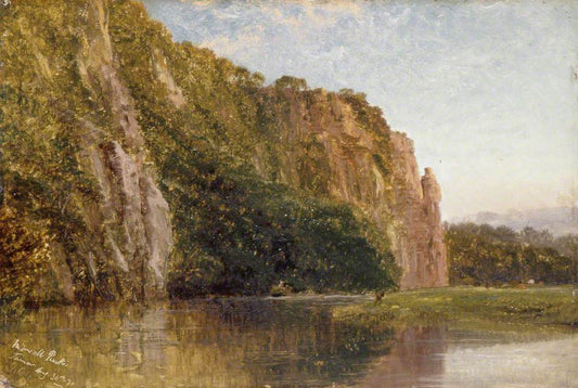 Morwell Rocks, on the Tamar, Devon, vintage artwork by George Cole, A3 (16x12") Poster Print