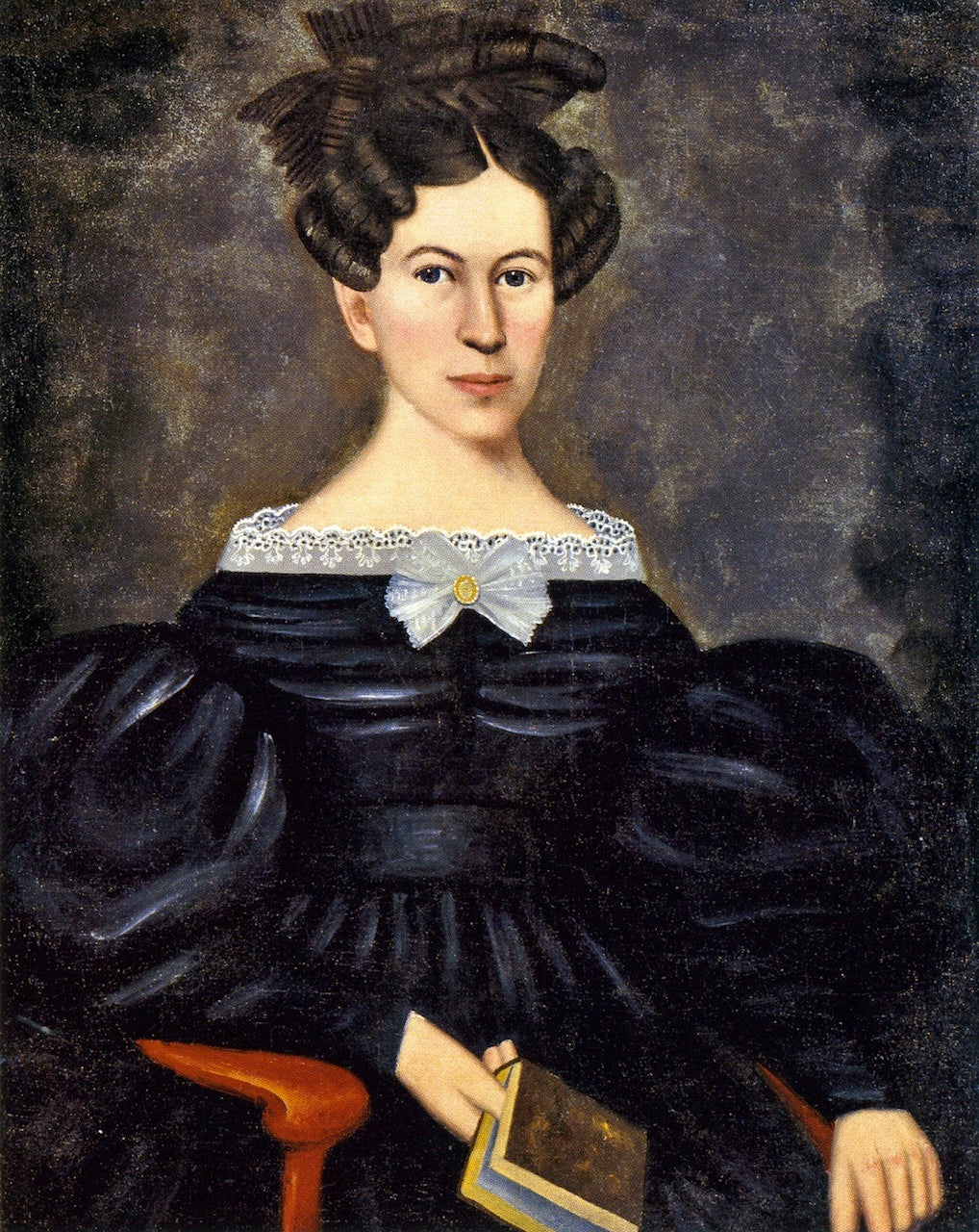 Augusta Mason Doten, vintage artwork by Erastus Salisbury Field, A3 (16x12") Poster Print