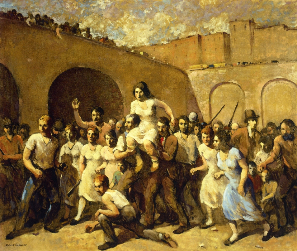 The Seed of Revolution, vintage artwork by Robert Spencer, 12x8" (A4) Poster