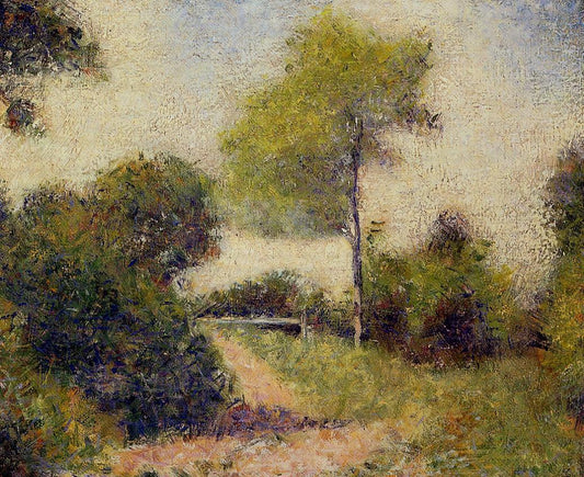 The Hedge, vintage artwork by Georges Seurat, 12x8" (A4) Poster